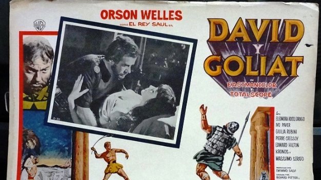 David For the film "David y Goliat" with Orson Welles. Size is 12 by 16 inches. In good condition but may have normal wear...